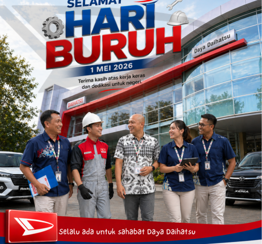 Selamat Hari Buruh! “Dari Dedikasi untuk Negeri, Kami Hadir Melayani.”